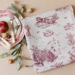 Winter Wonderland Toile Table Linen