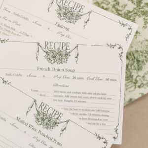 Winter Wonderland: Evergreen Recipe Card Set