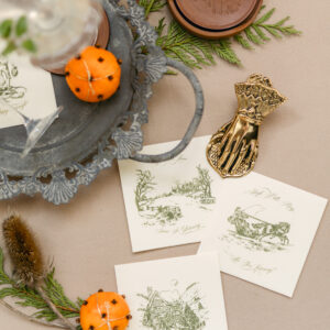 Winter Wonderland: Evergreen Cocktail Napkins