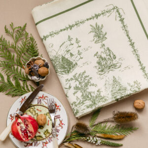 Winter Wonderland: Evergreen Tablecloth